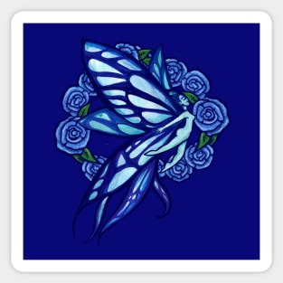 Blue Fairy Flower Ring Sticker